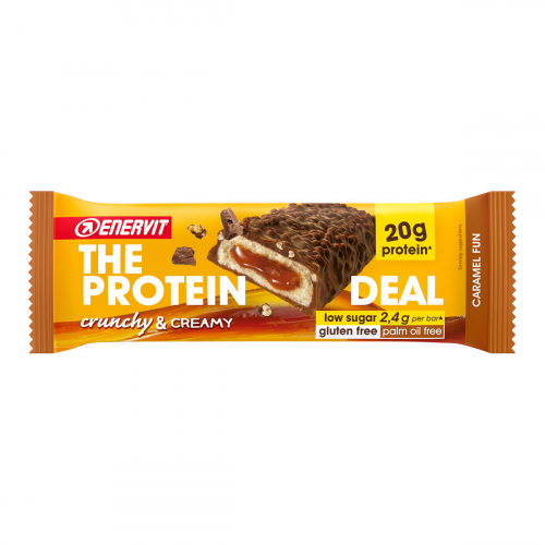 ENERVIT Sport Protein Deal Crunchy & Creamy Caramel 55g i gruppen ENERGITILLSKOTT hos Sävedalens Cykel - 1956 (1002257)